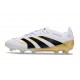 Botines de Futbol adidas Predator Elite FG Blanco Negro Dorada