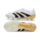 Botines de Futbol adidas Predator Elite FG Blanco Negro Dorada