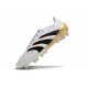 Botines de Futbol adidas Predator Elite FG Blanco Negro Dorada