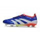 Botines de Futbol adidas Predator Elite FG Azul Lúcido Ftwr Blanco Rojo
