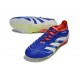 Botines de Futbol adidas Predator Elite FG Azul Lúcido Ftwr Blanco Rojo