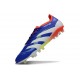 Botines de Futbol adidas Predator Elite FG Azul Lúcido Ftwr Blanco Rojo