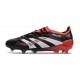 Botines de Futbol adidas Predator Elite FG Negro Blanco Rojo