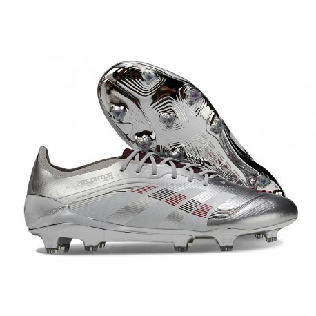 Botines de Futbol adidas Predator Elite FG Plateada