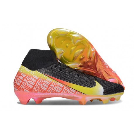 Nike Air Zoom Mercurial Superfly 10 Elite FG Negro Amarillo Rojo