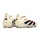 adidas Predator 25 Elite Laceless FG Blanco Off Negro Rubí Puro