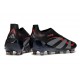 adidas Predator 25 Elite Laceless FG Negro Gris Four Rojo Lúcido