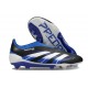adidas Predator 25 Elite Laceless FG Negro Azul Lúcido Blanco