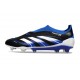 adidas Predator 25 Elite Laceless FG Negro Azul Lúcido Blanco