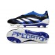 adidas Predator 25 Elite Laceless FG Negro Azul Lúcido Blanco