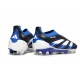 adidas Predator 25 Elite Laceless FG Negro Azul Lúcido Blanco