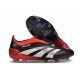 adidas Predator 25 Elite Laceless FG X MOMENTS Negro Blanco Rojo