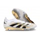 adidas Predator 25 Elite Laceless FG Ftwr Blanco Dorado Met
