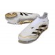 adidas Predator 25 Elite Laceless FG Ftwr Blanco Dorado Met