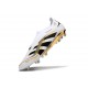 adidas Predator 25 Elite Laceless FG Ftwr Blanco Dorado Met