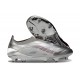 adidas Predator 25 Elite Laceless FG Plateada Gris