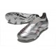 adidas Predator 25 Elite Laceless FG Plateada Gris