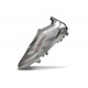adidas Predator 25 Elite Laceless FG Plateada Gris