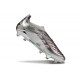adidas Predator 25 Elite Laceless FG Plateada Gris
