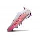 adidas Predator 25 Elite Laceless FG Rosa Blanco