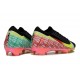 Nike Air Zoom Mercurial Vapor 16 Elite FG X VINI JR Negro Dynamic Amarillo Verde Spark Brt Carmesí