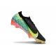 Nike Air Zoom Mercurial Vapor 16 Elite FG X VINI JR Negro Dynamic Amarillo Verde Spark Brt Carmesí
