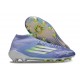 Botas de fútbol Adidas F50 Elite Mid FG Violeta Tone Limón Lúcido Morado Rush