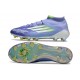 Botas de fútbol Adidas F50 Elite Mid FG Violeta Tone Limón Lúcido Morado Rush