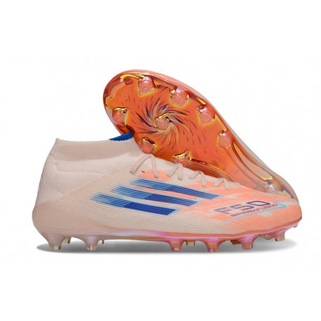 Botas de fútbol Adidas F50 Elite Mid FG Naranja Azul
