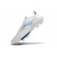 Bota Adidas F50 + Sin Cordones FG Blanco Perla Met Azul