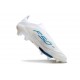 Bota Adidas F50 + Sin Cordones FG Blanco Perla Met Azul