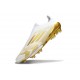Bota Adidas F50 + Sin Cordones FG Blanco Met Dorado