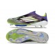Bota Adidas F50 + Sin Cordones FG Morado Unity Blanco Amarillo Solar 