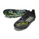 Bota Adidas F50 + Sin Cordones FG Negro Limón Lúcido Blanco