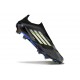 Bota Adidas F50 + Sin Cordones FG Negro Limón Lúcido Blanco
