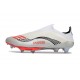 Adidas F50 + Sin Cordones FG X MESSI Ftwr Blanco Rojo Lúcido Plateado Met.