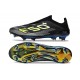 Bota Adidas F50 + Sin Cordones FG Negro Hierro Met. Limón Lúcido