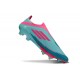 Bota Adidas F50 + Sin Cordones FG Flash Agua Rosa Lúcido Lucid Cyan