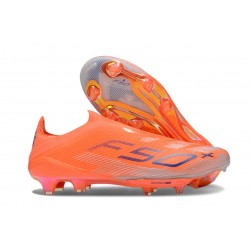 Bota Adidas F50 + Sin Cordones FG Arancione Negro