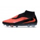 Bota De Fútbol Nike Phantom 6 High Elite Fg Carmesí Vivo Negro