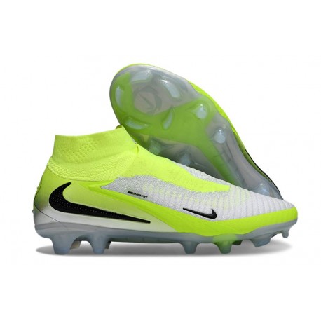 Bota De Fútbol Nike Phantom 6 High Elite Fg Gris Verde