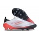 Zapatos Adidas F50 Elite Laceless FG Blanco Negro Rojo