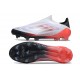 Zapatos Adidas F50 Elite Laceless FG Blanco Negro Rojo