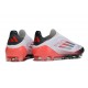 Zapatos Adidas F50 Elite Laceless FG Blanco Negro Rojo