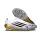 Zapatos Adidas F50 Elite Laceless FG Blanco Negro Met Dorado