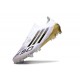 Zapatos Adidas F50 Elite Laceless FG Blanco Negro Met Dorado