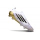 Zapatos Adidas F50 Elite Laceless FG Blanco Negro Met Dorado
