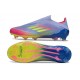 Zapatos Adidas F50 Elite Laceless FG Azul Fusion Limón Lúcido Rosa Lúcido