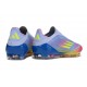 Zapatos Adidas F50 Elite Laceless FG Azul Fusion Limón Lúcido Rosa Lúcido