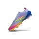 Zapatos Adidas F50 Elite Laceless FG Azul Fusion Limón Lúcido Rosa Lúcido